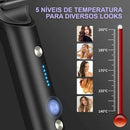 SMOOTH HAIR - Escova Alisadora 3 em 1 - Alisa, Seca e Hidrata com luzes de Íons